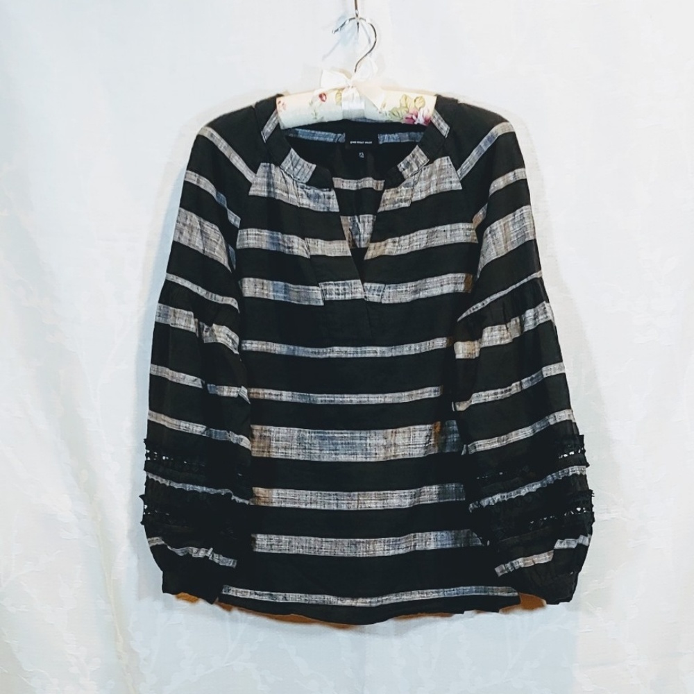 Who What Wear | V-Neck Balloon Sleeve Blouse | XS